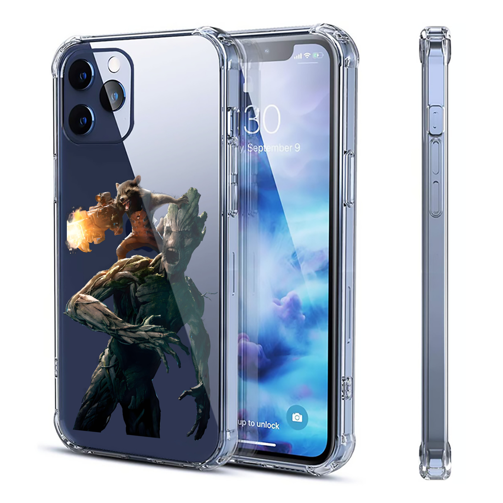 （画像用） アベンジャーズ The Avengers 【iPhone 12シリーズ対応】透明スマホケース（クリアソフトケース）